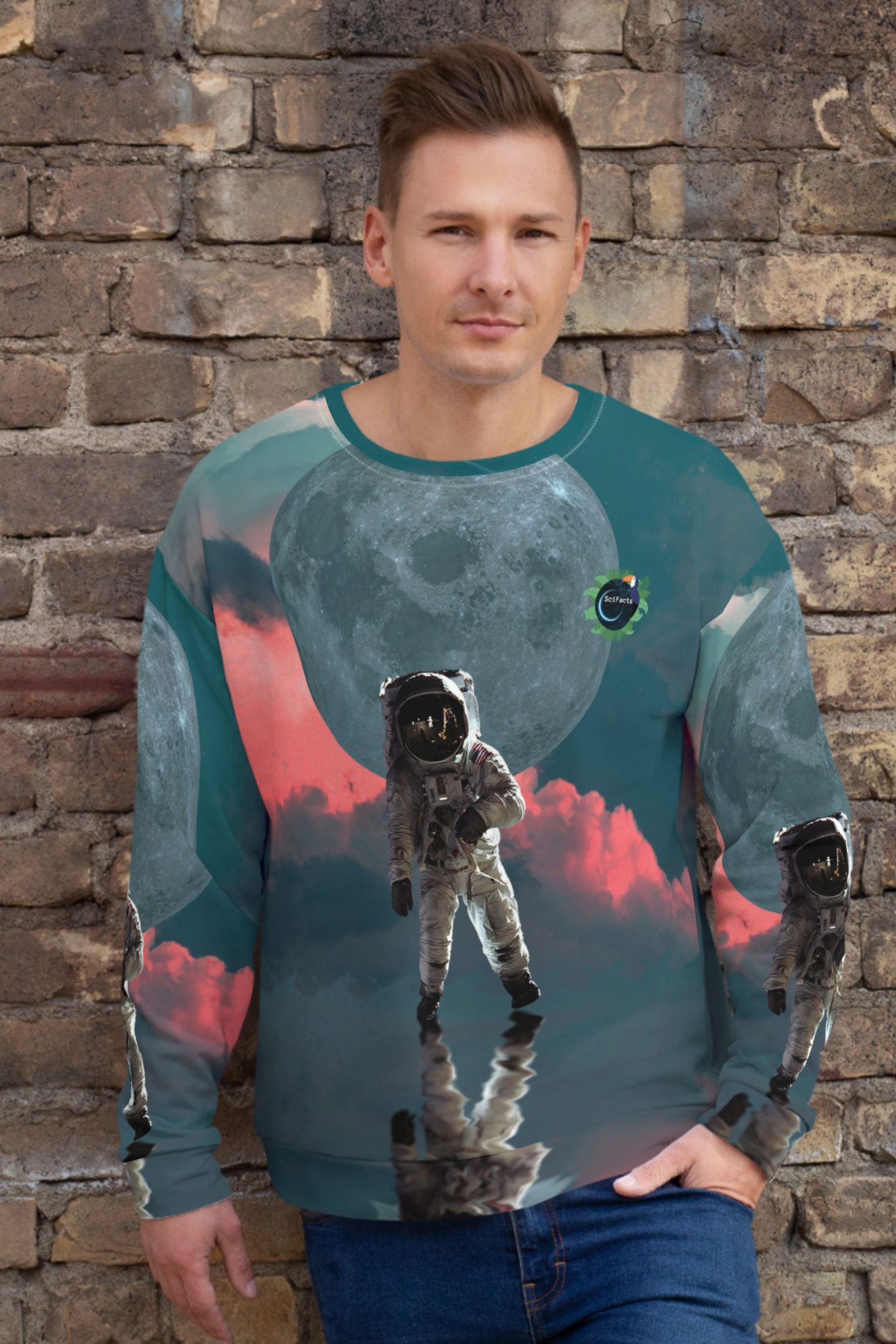Heren Sweater Tacoun X Scifacts Astronaut