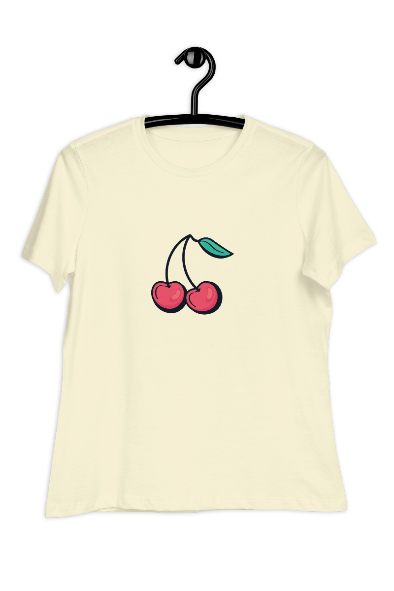 Dames-T-shirt Cherry