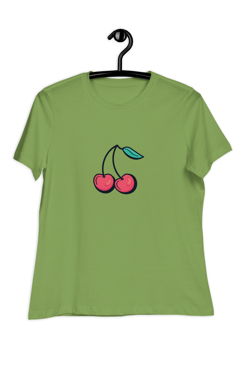 Dames-T-shirt Cherry