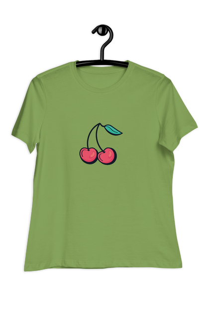 Dames-T-shirt Cherry