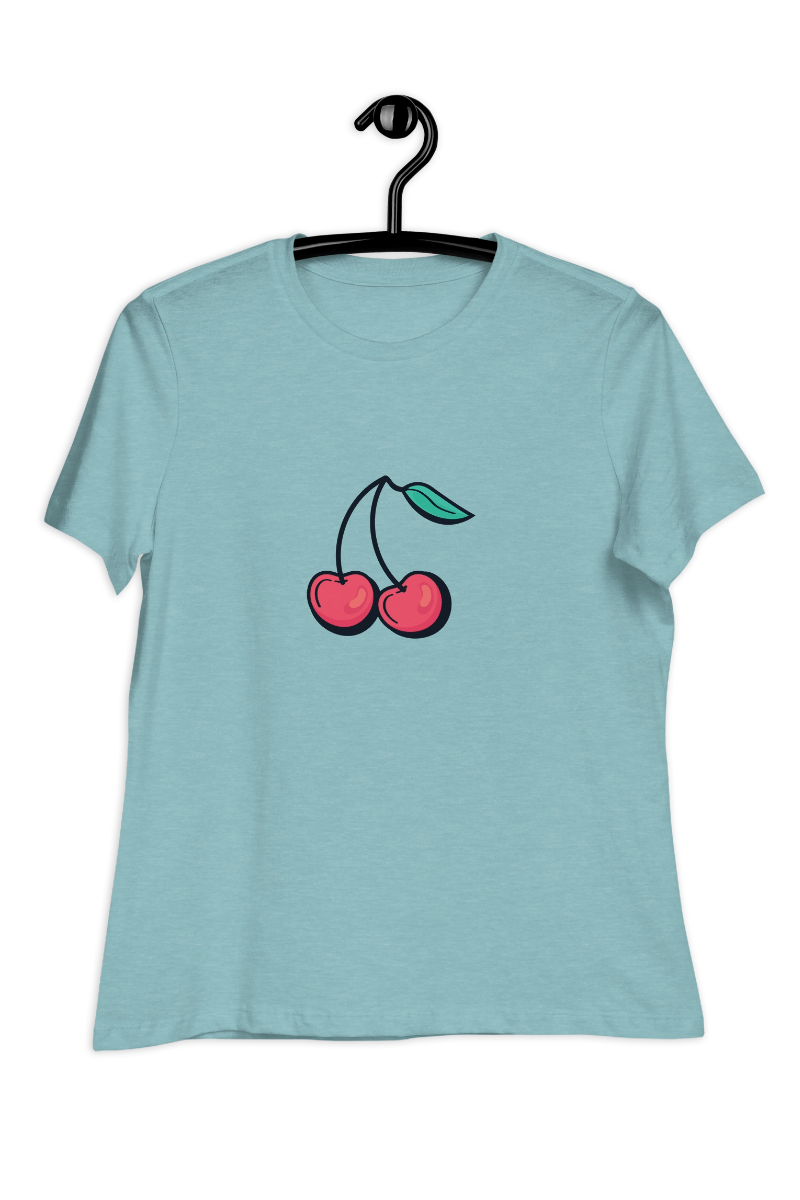 Dames-T-shirt Cherry