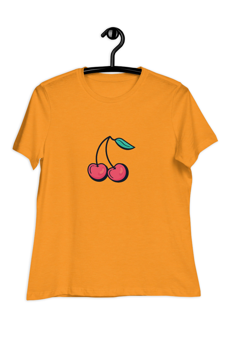 Dames-T-shirt Cherry