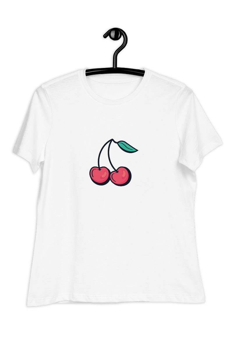 Dames-T-shirt Cherry