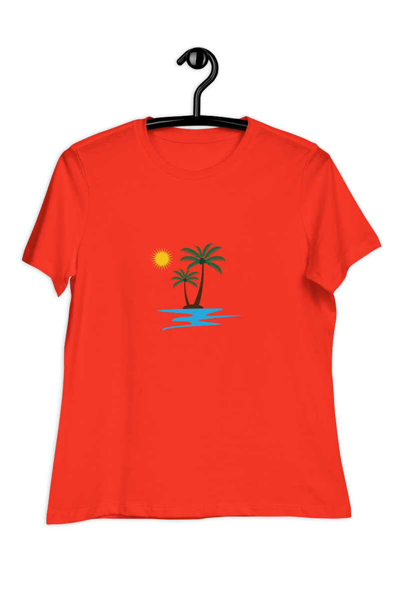 Dames-T-shirt Island