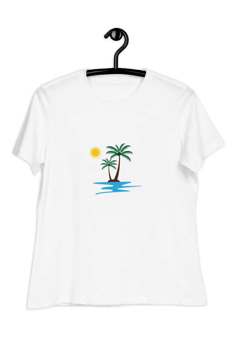 Dames-T-shirt Island