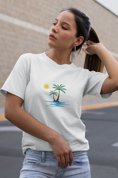 Dames-T-shirt Island