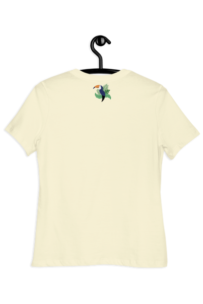 Dames T-shirt gestreept diagonaal