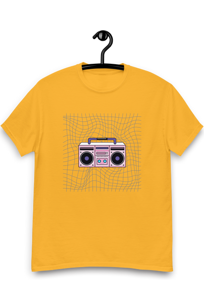 Heren T-shirt Retro boombox