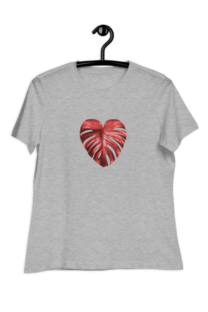 Dames-T-shirt Red leaf