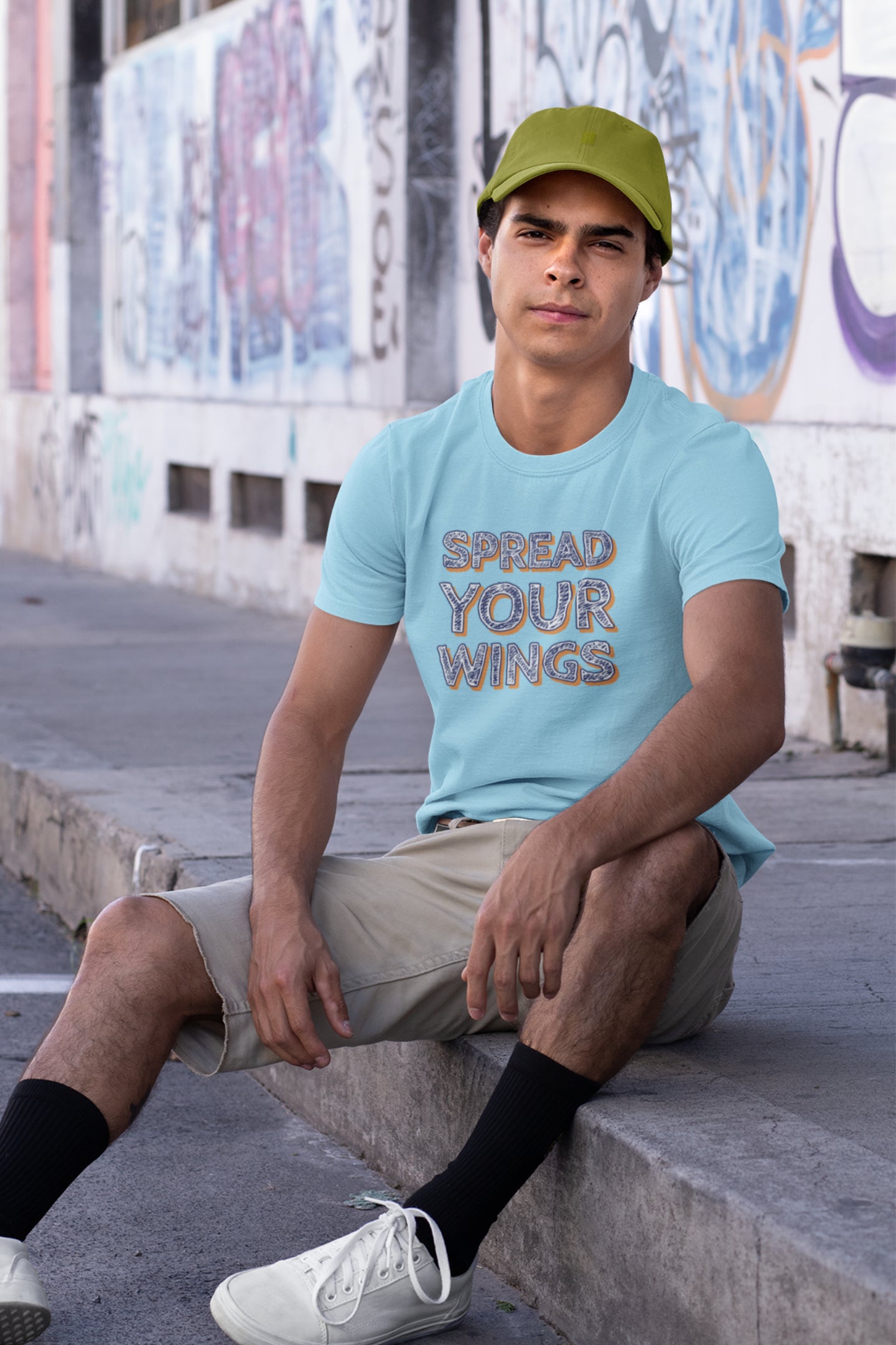 Heren T-shirt Spread Your Wings