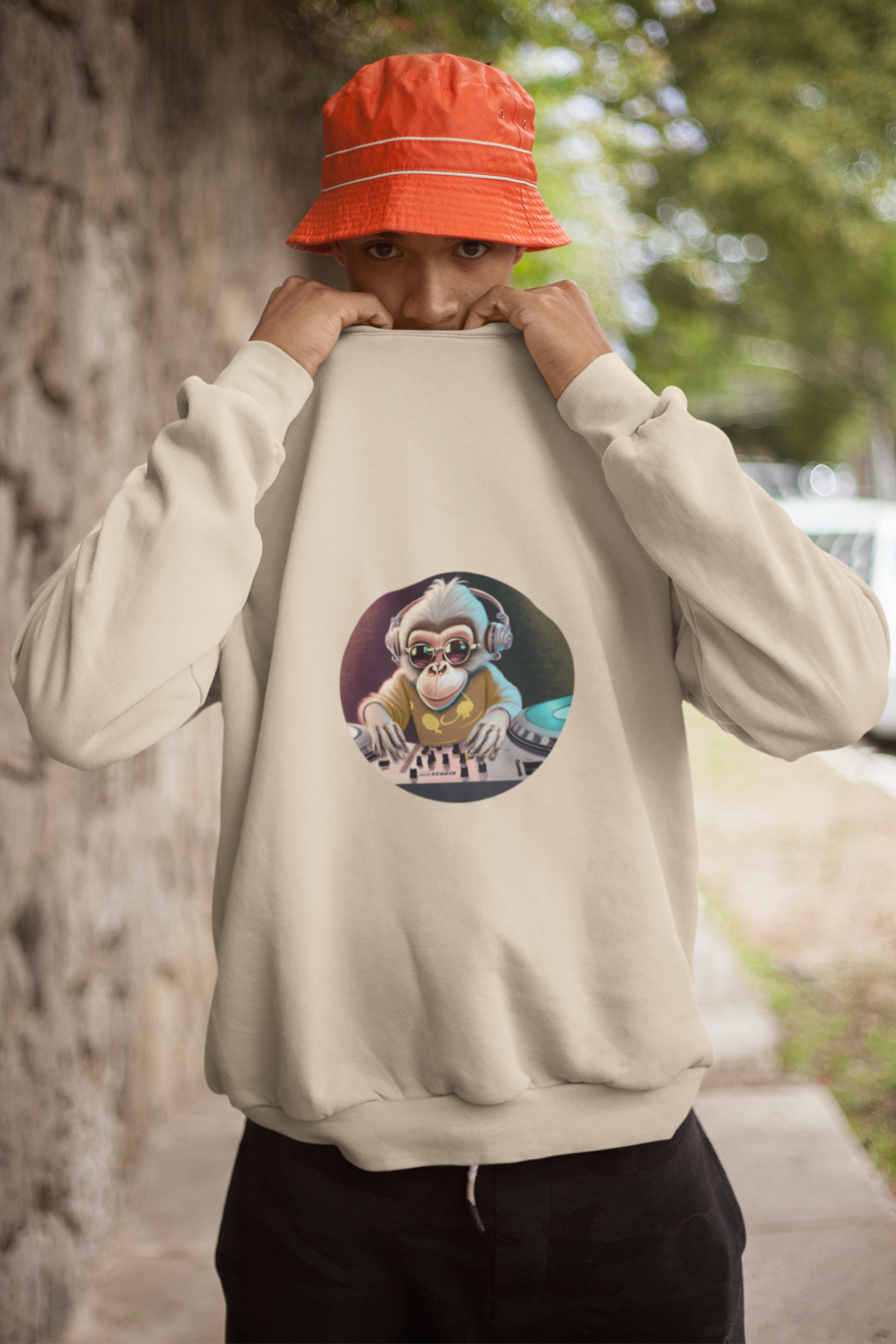 Heren Sweater DJ Monkey