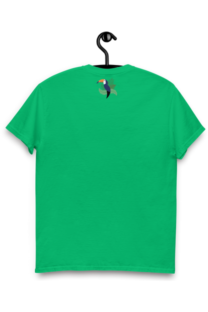 Heren T-shirt Geel-Wit