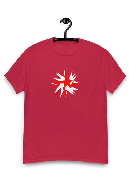 Heren T-shirt Ster Rood/Wit