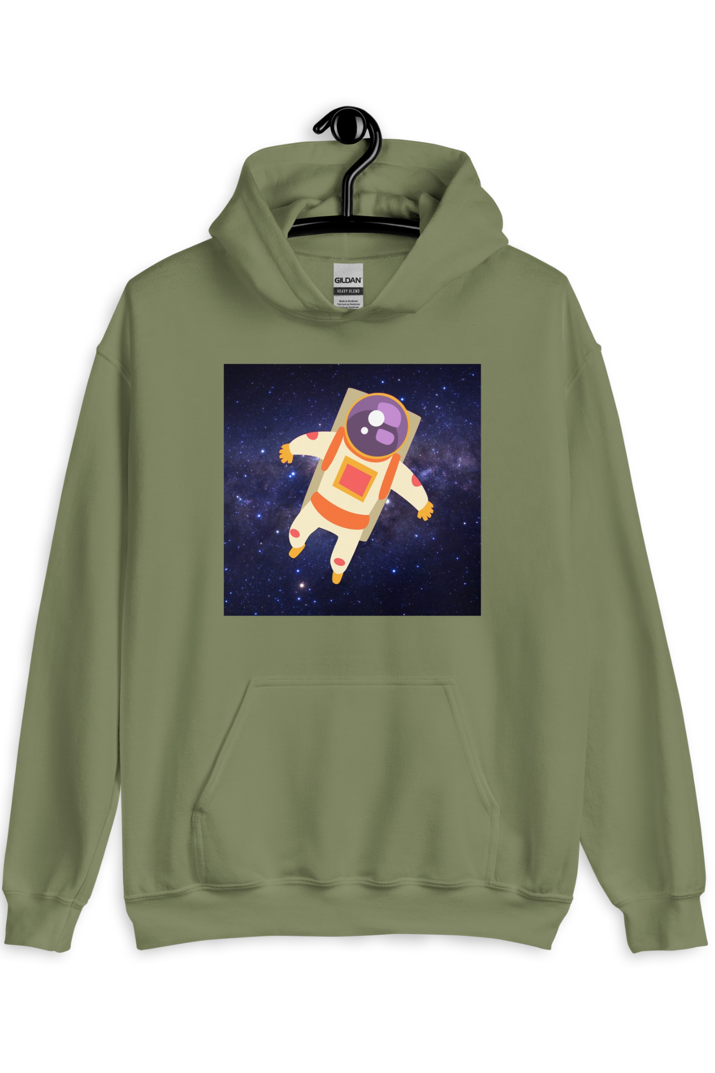 Heren Hoodie Spaceman