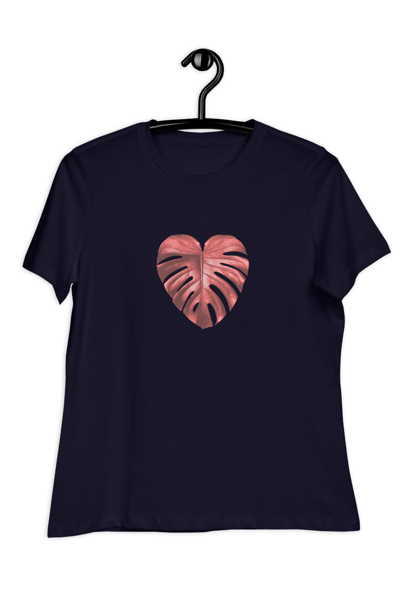 Dames-T-shirt Red leaf