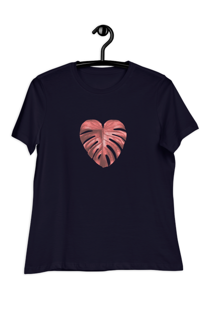 Dames-T-shirt Red leaf