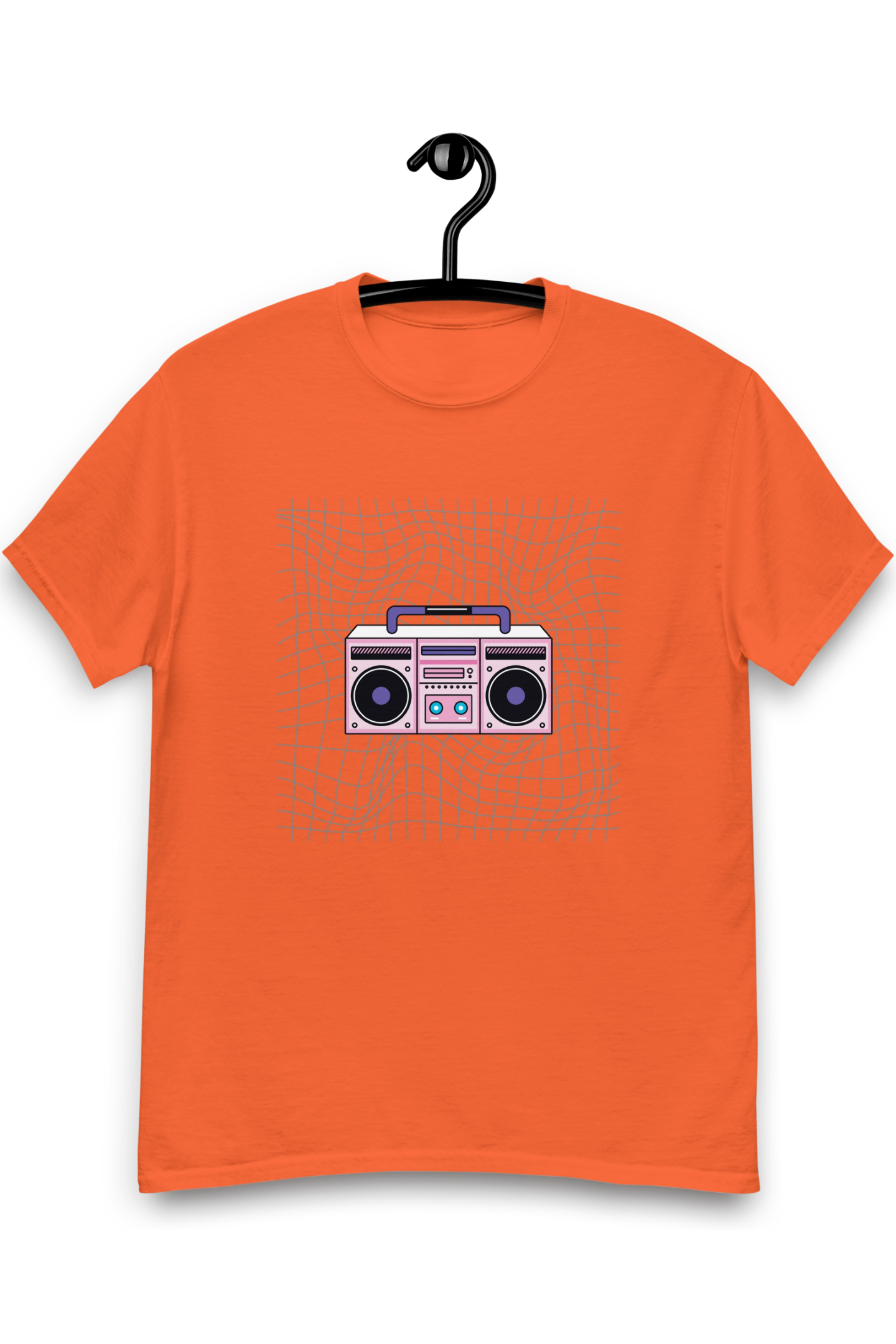 Heren T-shirt Retro boombox