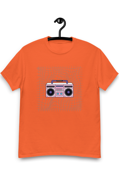 Heren T-shirt Retro boombox