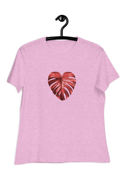 Dames-T-shirt Red leaf