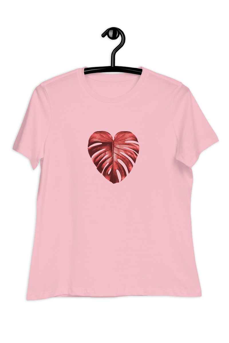 Dames-T-shirt Red leaf