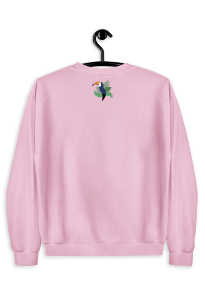 Dames Sweater Blue butterflies geborduurd