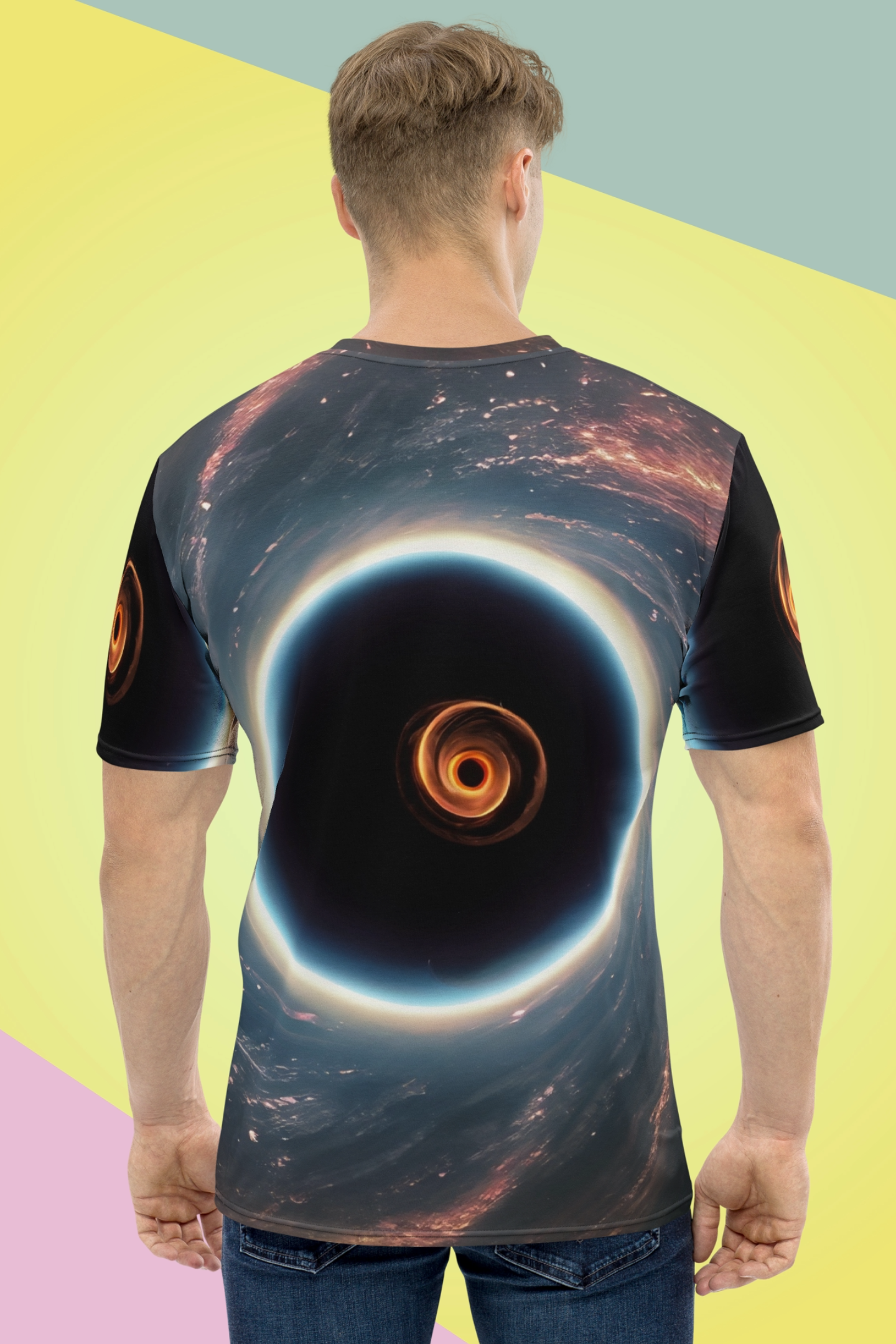 Heren T-shirt Tacoun X Scifacts Black hole