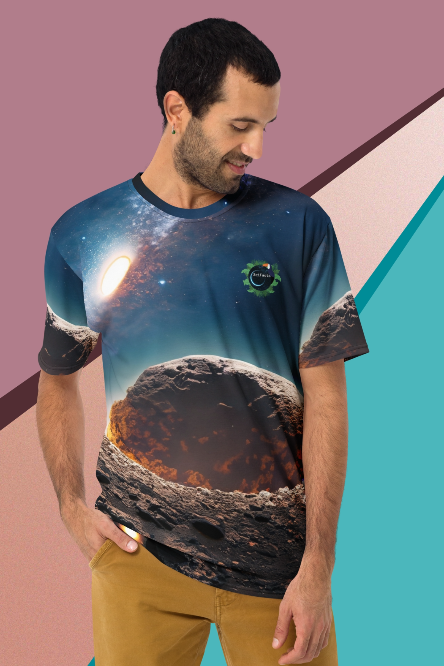 Heren T-shirt Tacoun X Scifacts Asteroide