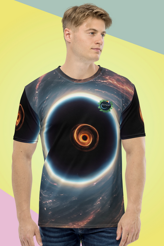 Heren T-shirt Tacoun X Scifacts Black hole