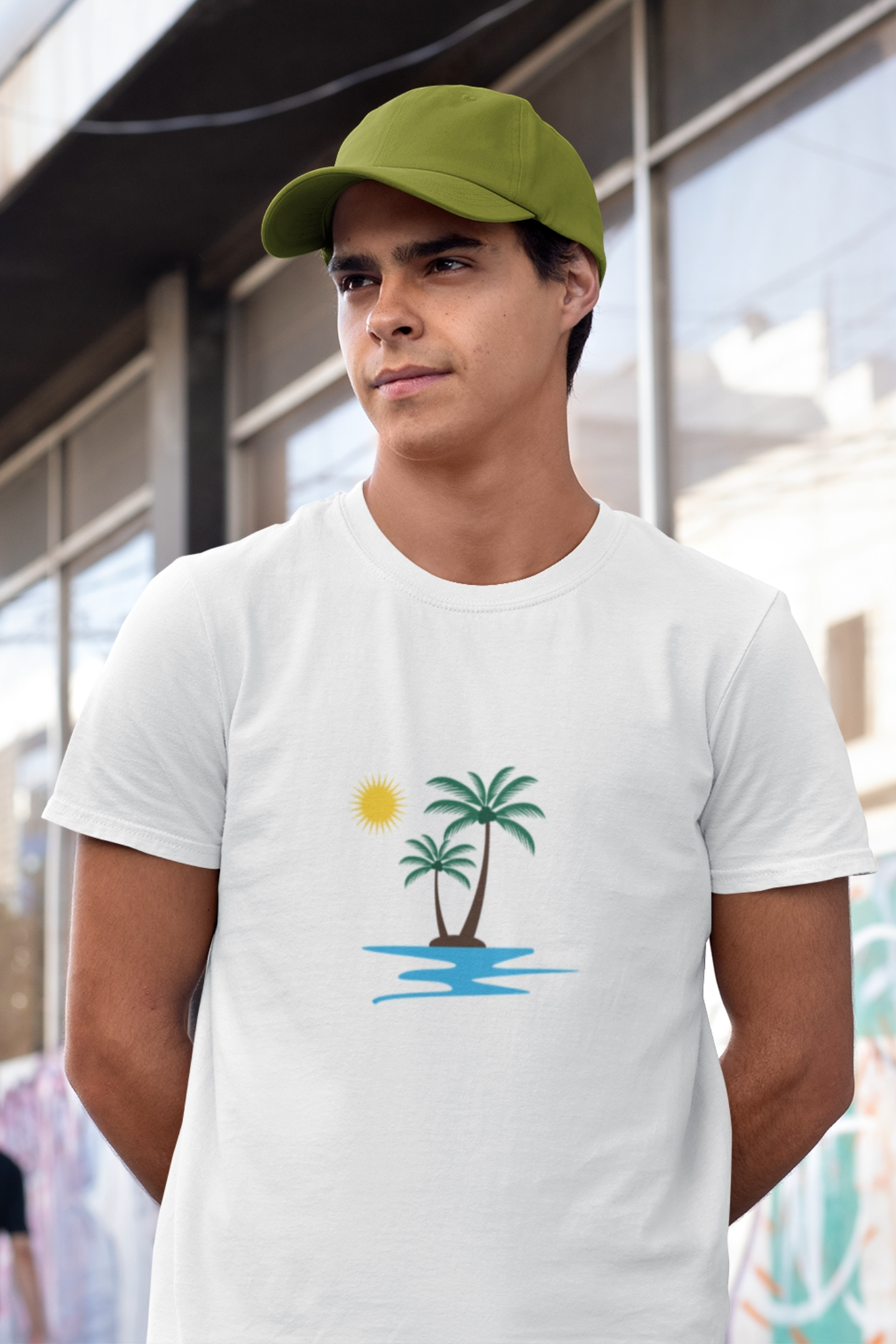 Heren T-shirt Island