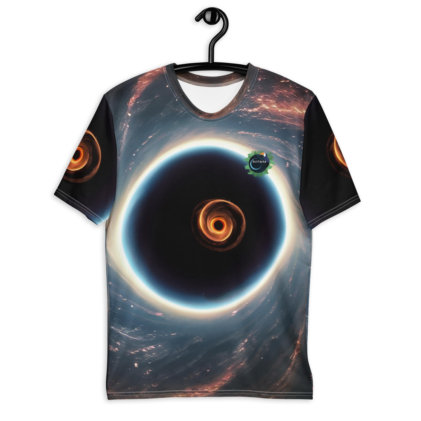 Heren T-shirt Tacoun X Scifacts Black hole